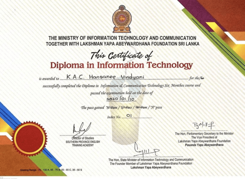 Diploma in Information Technology