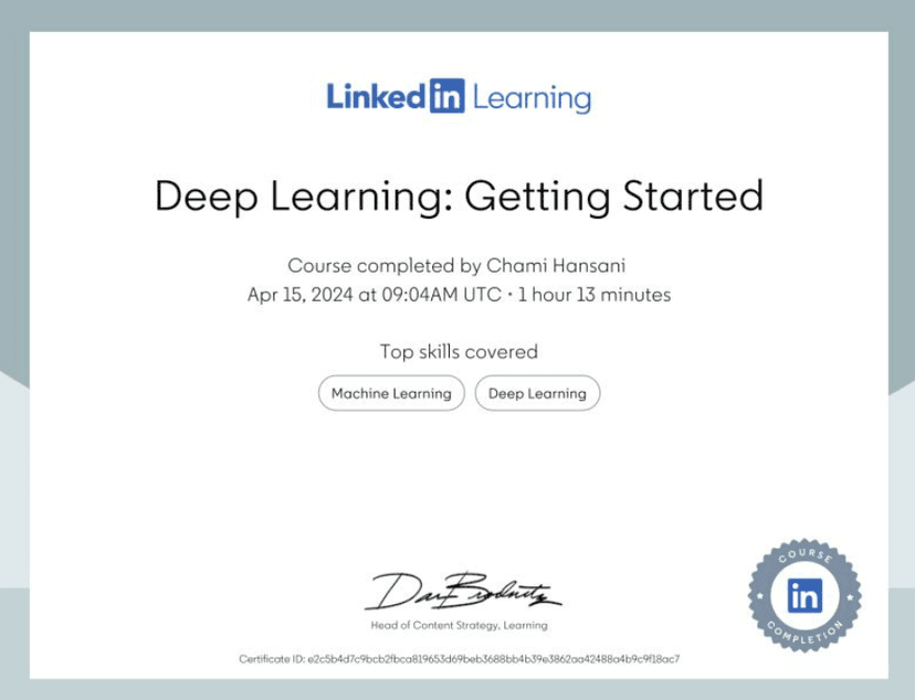 Deep Learning: Getting Started